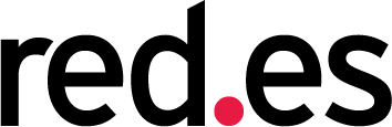 Logo de Red.es con texto en negro y un punto rojo
